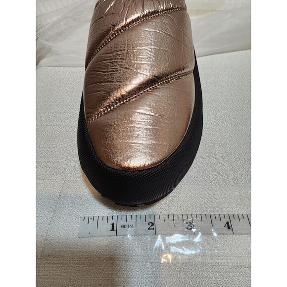 P448 WOMENS 40 SZ 9 GOLD SLIP ON LABY SNEAKER SLIPPER CHEETAH SHIMMER COMFY CUTE - Picture 11 of 15